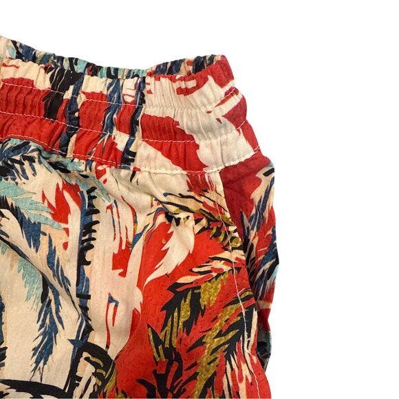 Bershka Men's Multicolor Tropical Hawaiian Shirt & Shorts Set Size XL - New - Picture 9 of 14